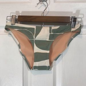 MADEWELL GREEN BIKINI BOTTONS ONLY SIZE XS